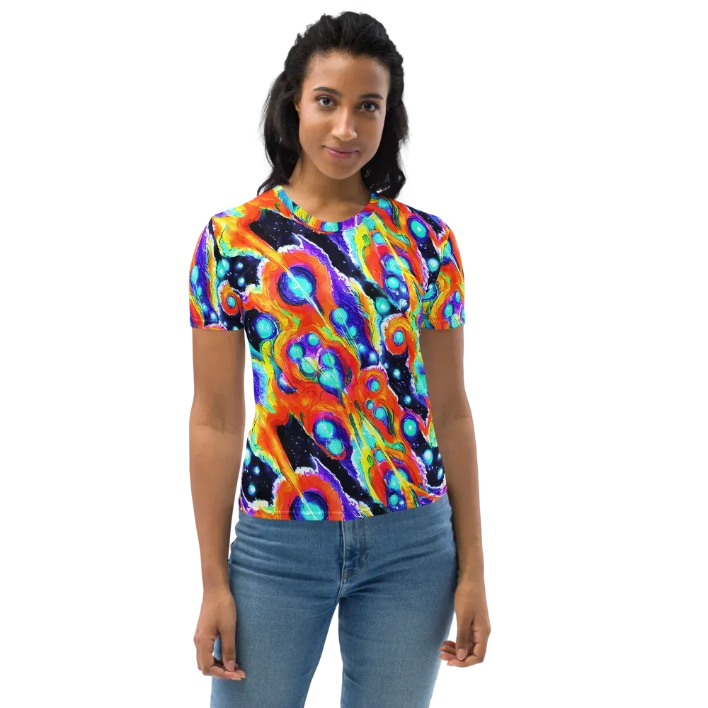Astral Lava on Women's Crew Neck T-Shirt — Front
