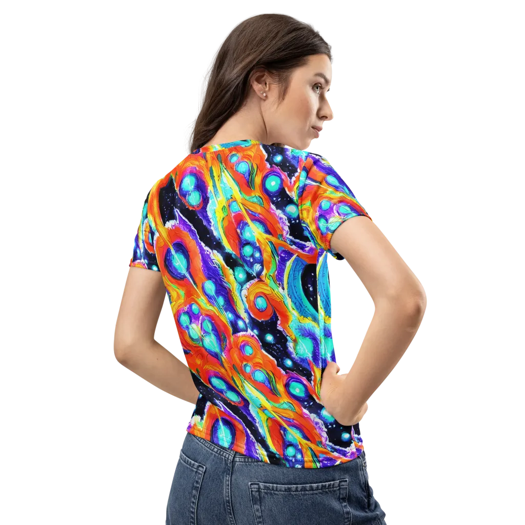 Astral Lava on Women's Crew Neck T-Shirt — Back