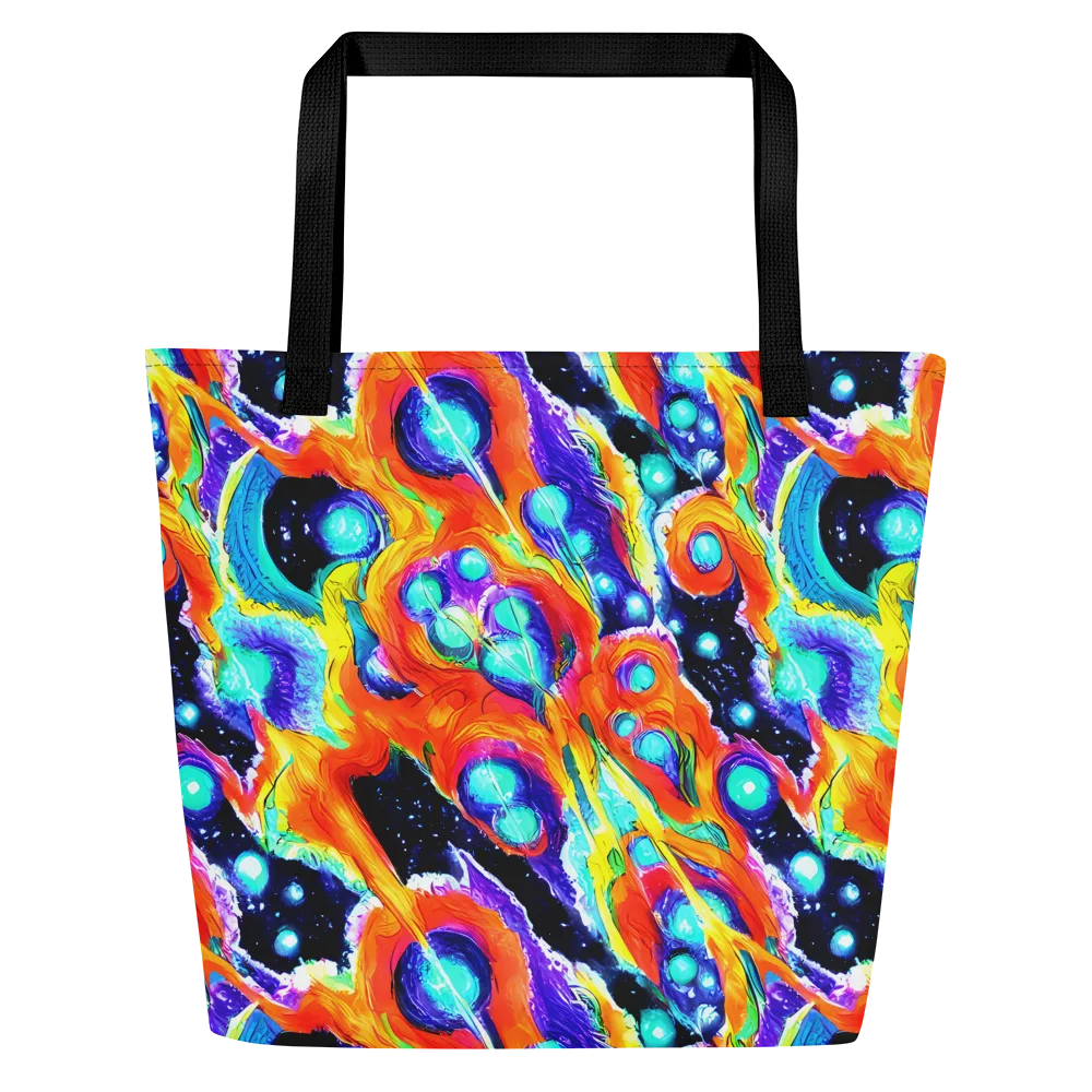 Astral Lava on Large Tote Bag W/ Pocket — Front