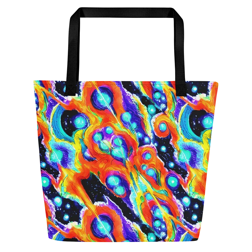 Astral Lava on Large Tote Bag W/ Pocket — Front