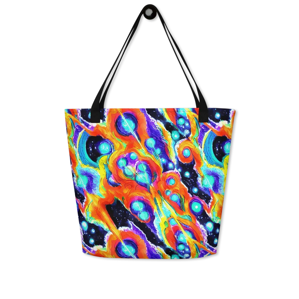 Astral Lava on Large Tote Bag W/ Pocket — Front