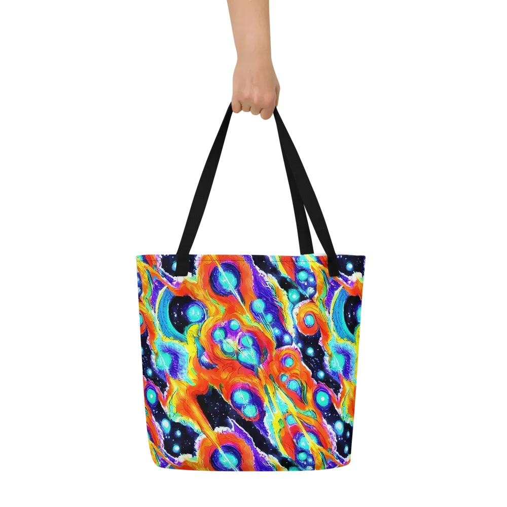 Astral Lava on Large Tote Bag W/ Pocket — Front