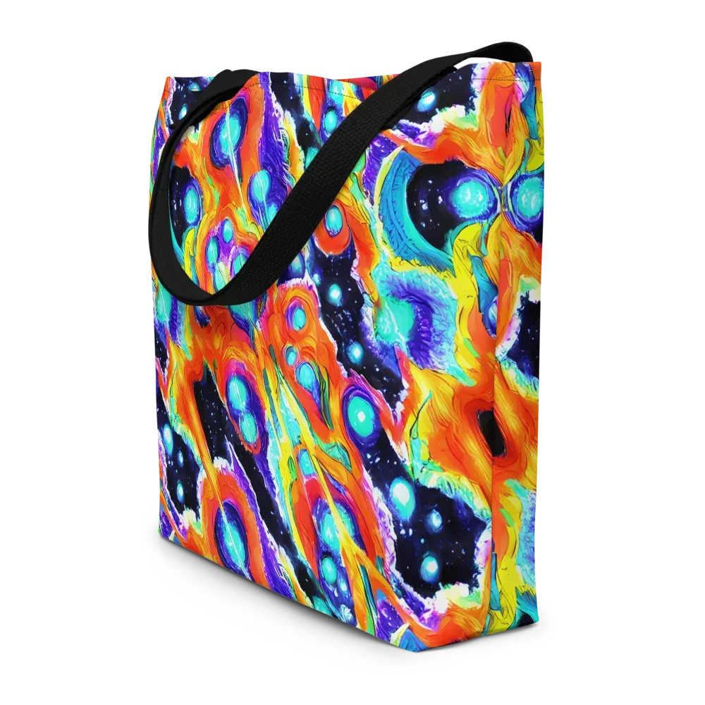 Astral Lava on Large Tote Bag W/ Pocket — Front