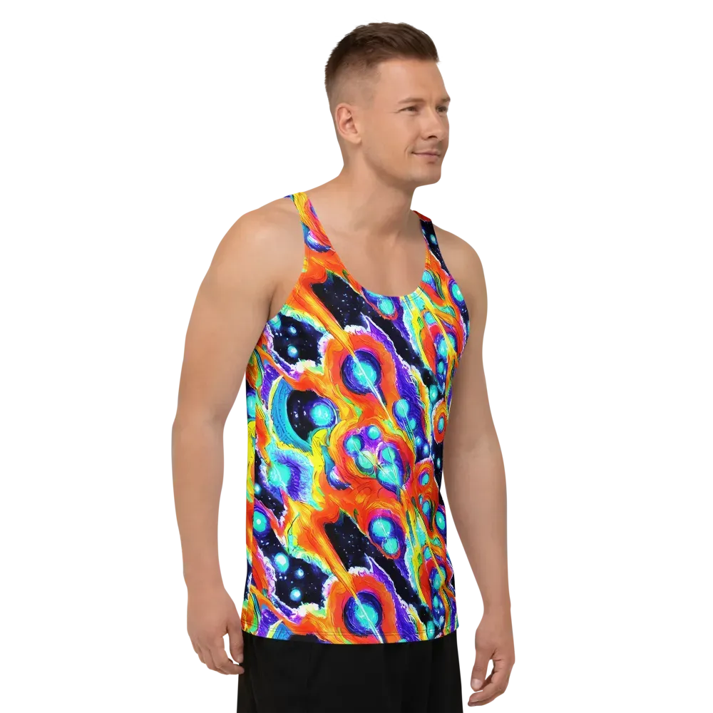 Astral Lava on Men's Tank Top — Right Front