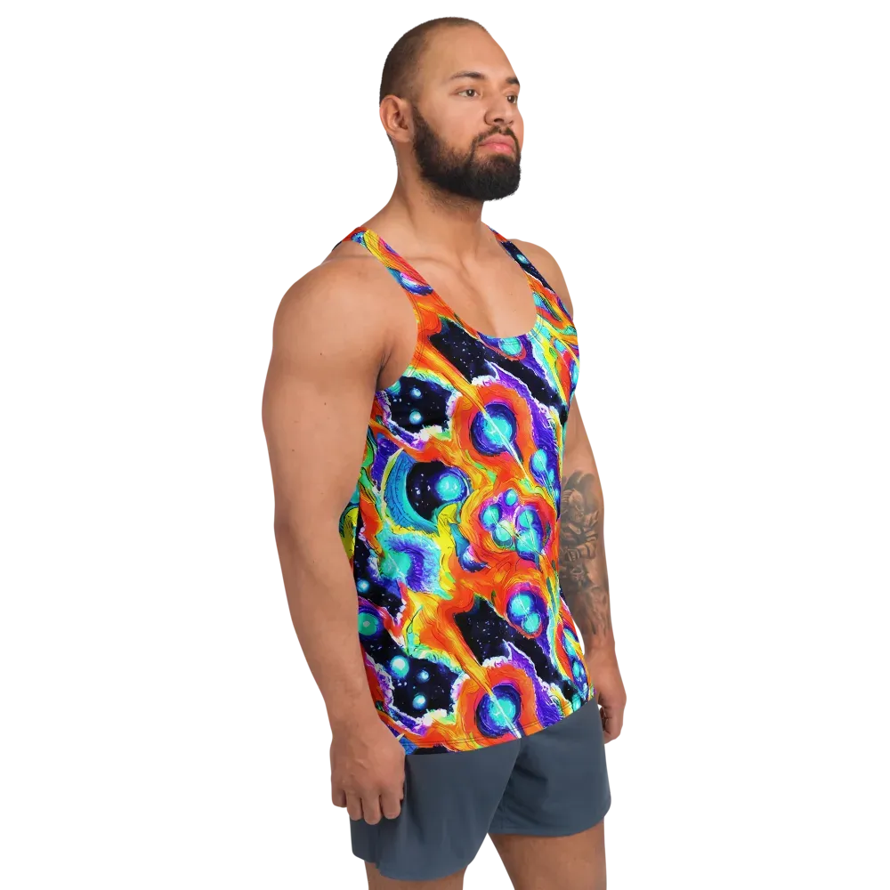 Astral Lava on Men's Tank Top — Right Front