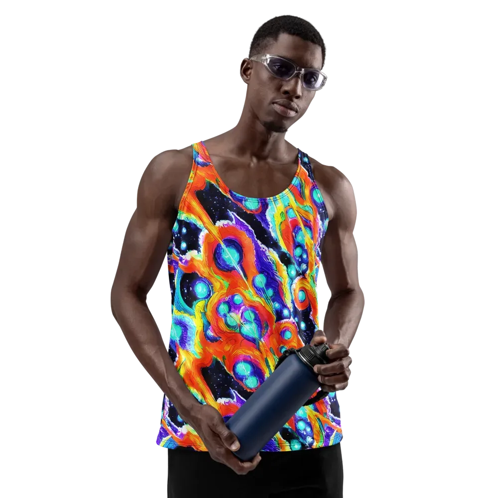 Astral Lava on Men's Tank Top — Front