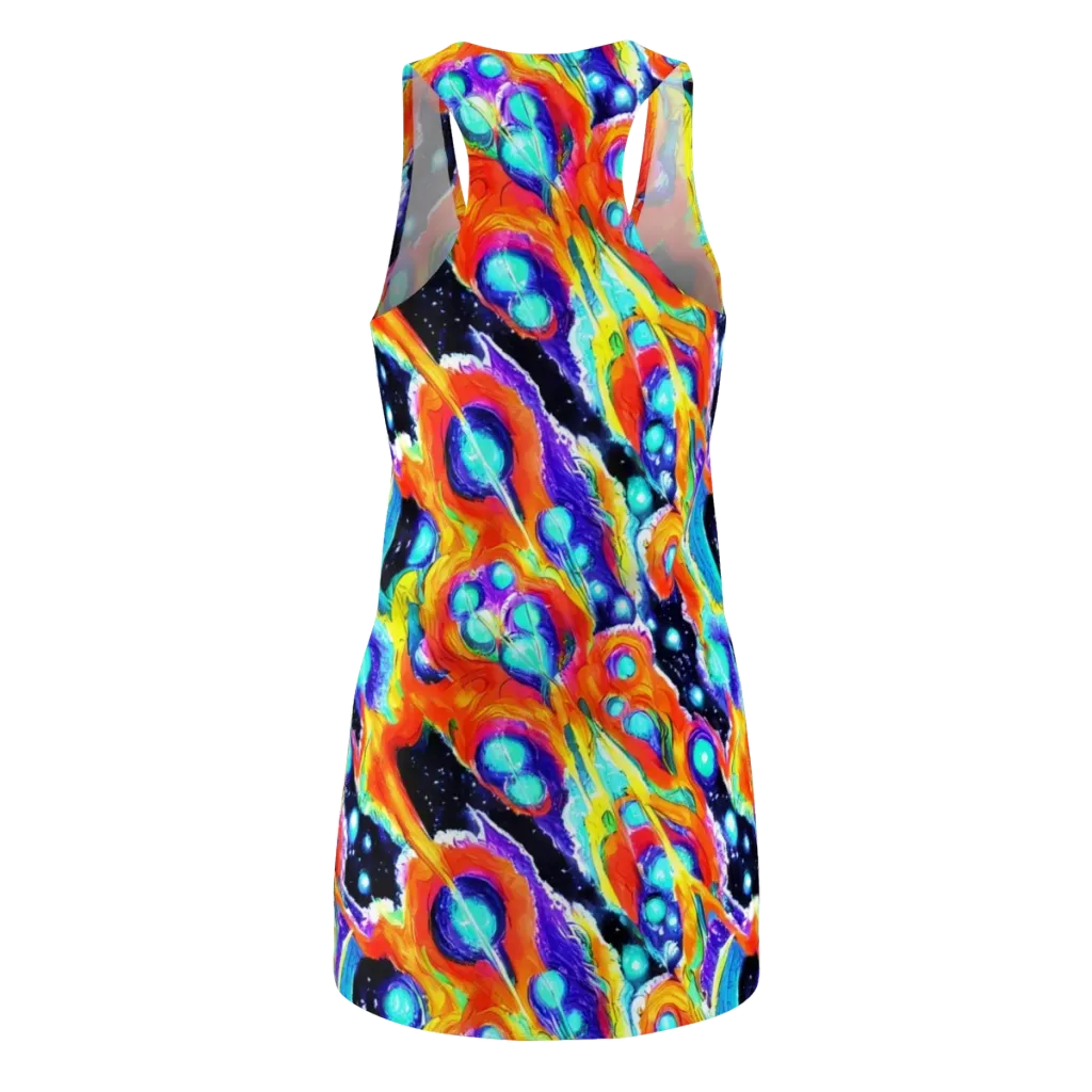 Astral Lava on Racerback Dress — Back