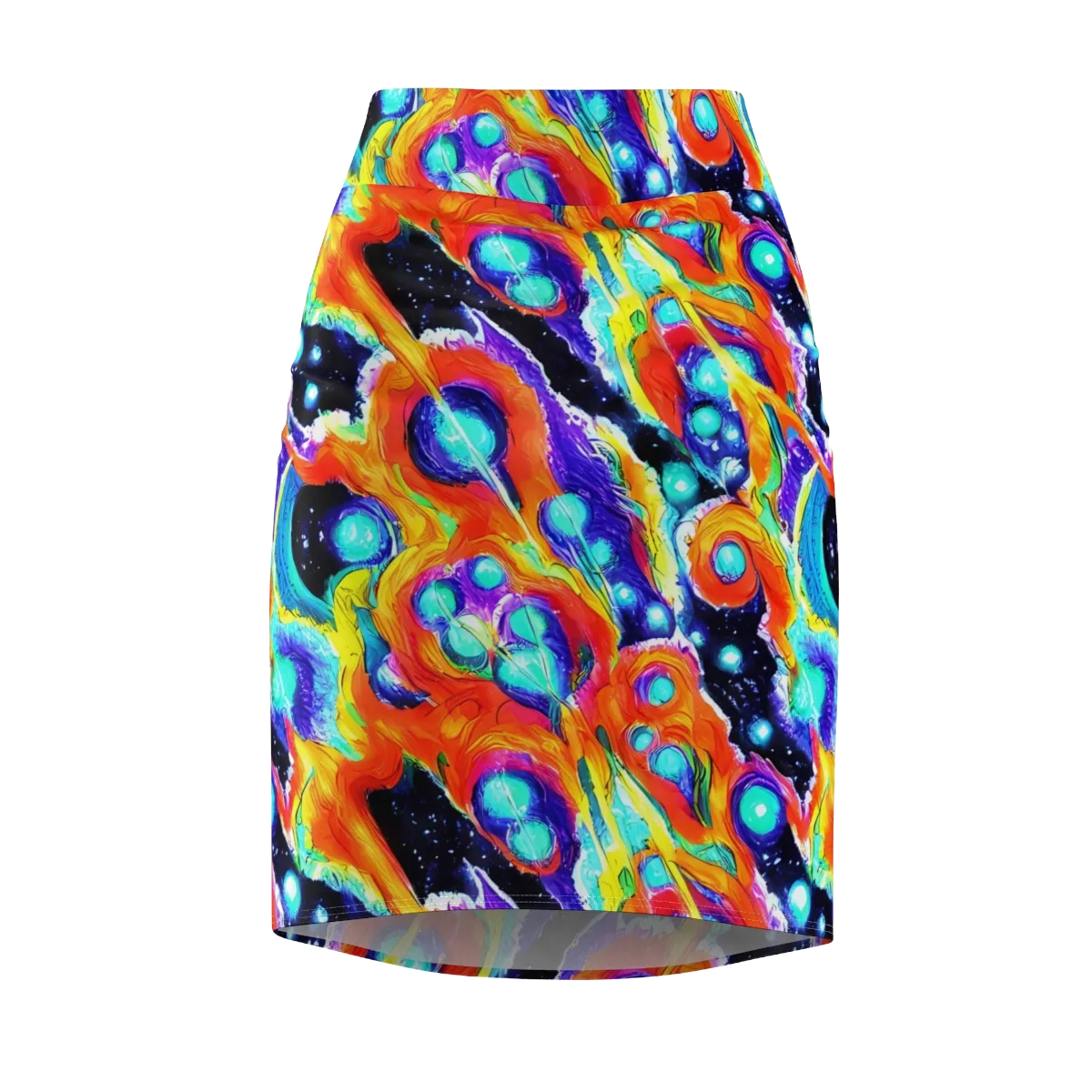 Astral Lava on Pencil Skirt — Front