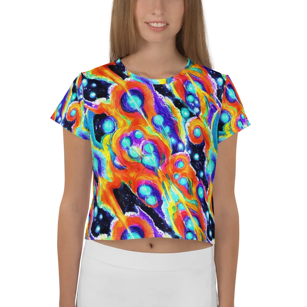 Astral Lava on Crop Tee — Front
