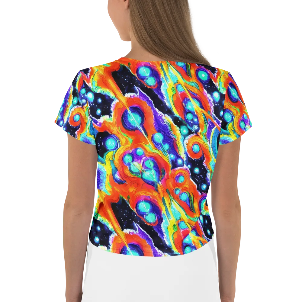 Astral Lava on Crop Tee — Back
