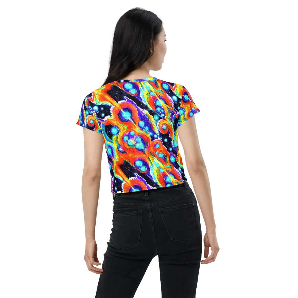 Astral Lava on Crop Tee — Back