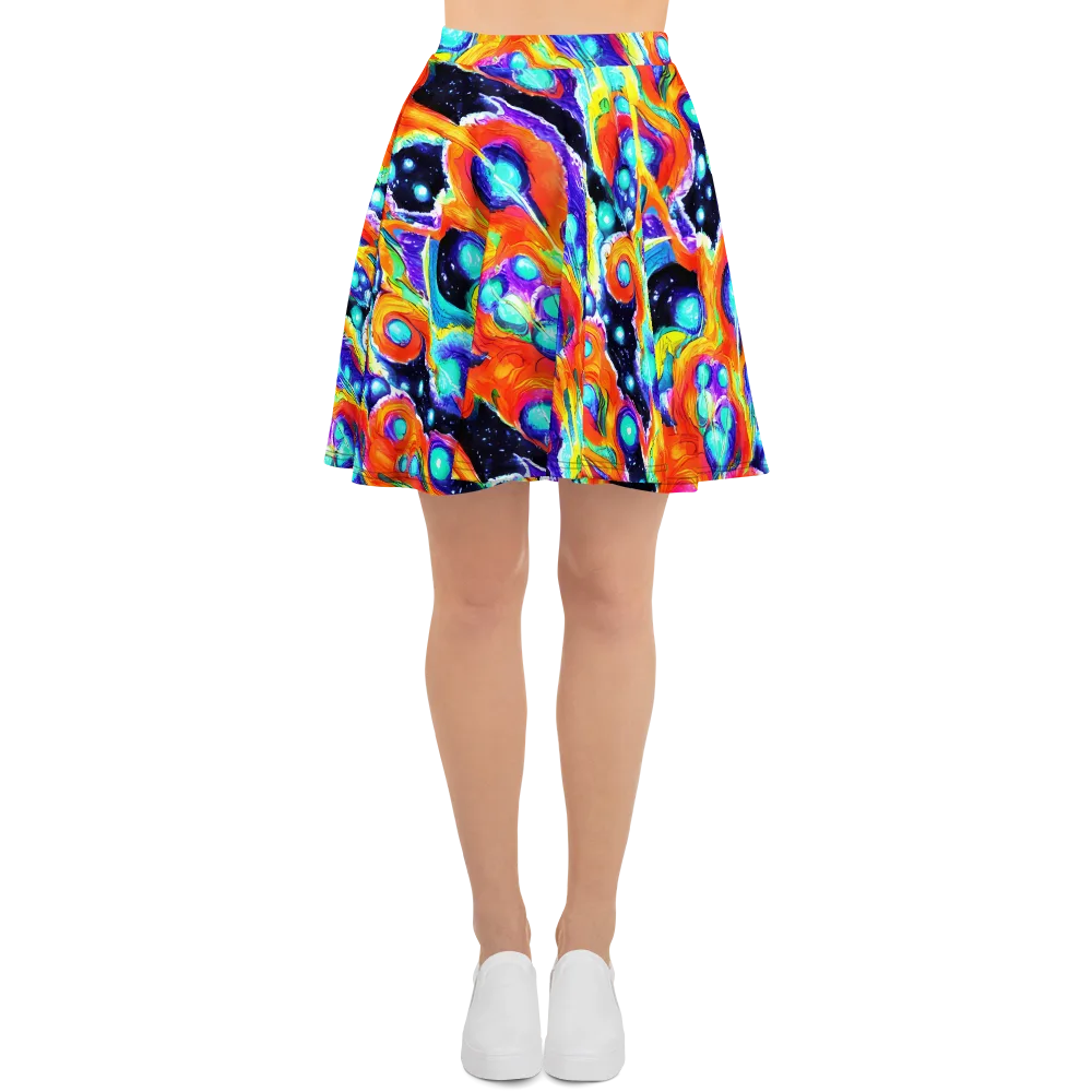 Astral Lava on Skater Skirt — Front