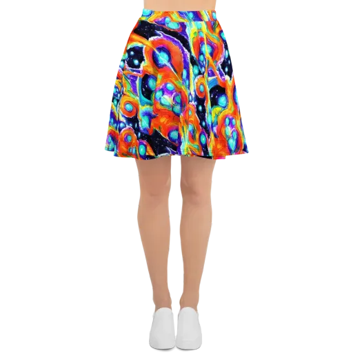 Astral Lava on a Skater Skirt