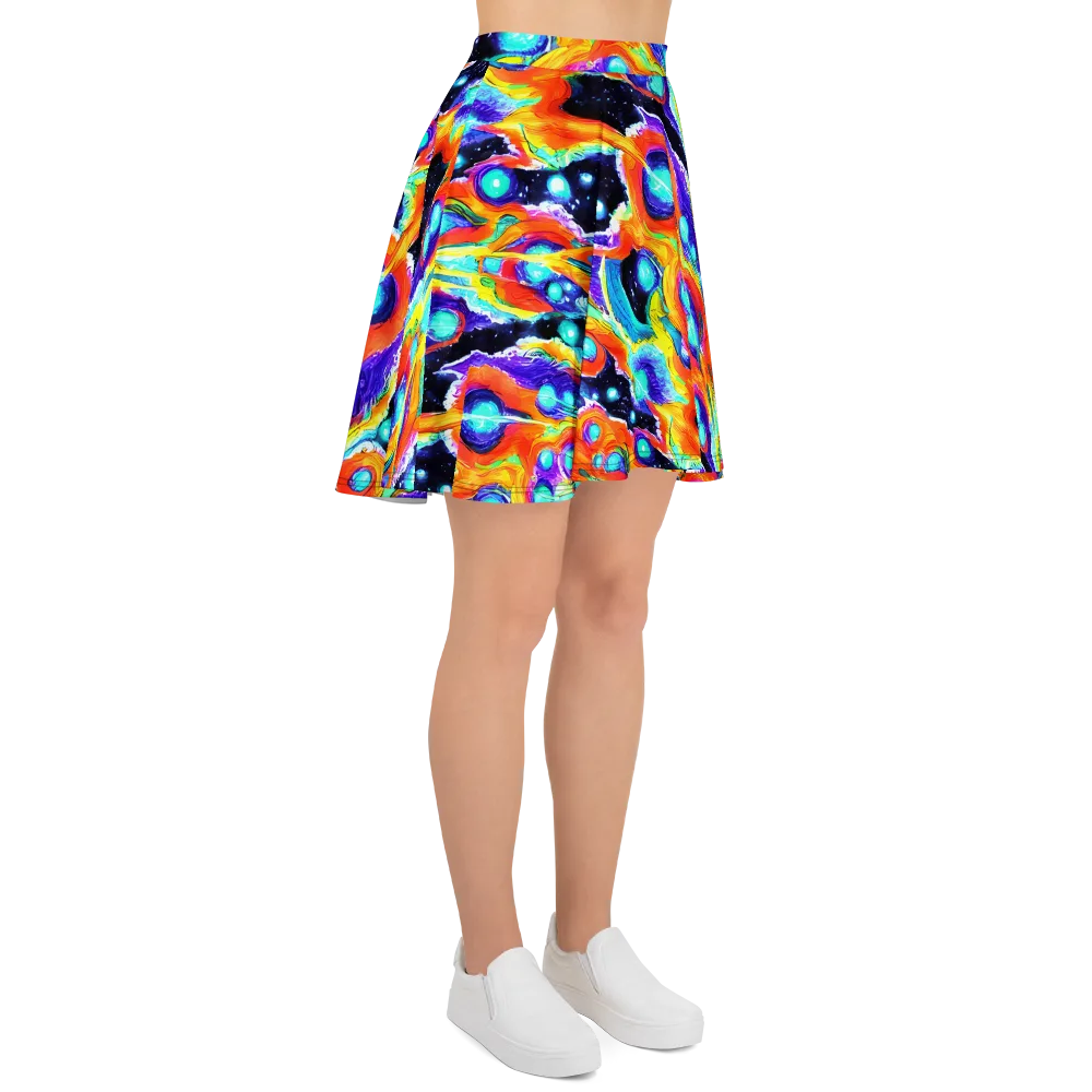 Astral Lava on Skater Skirt — Right