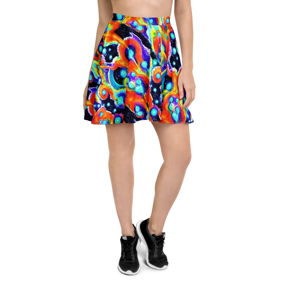 Astral Lava on Skater Skirt — Front
