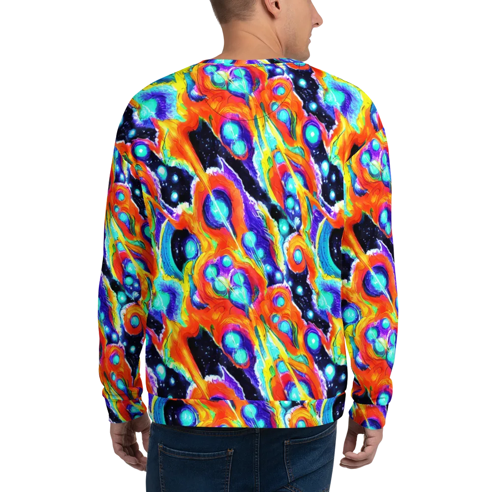 Astral Lava on Sweatshirt — Back
