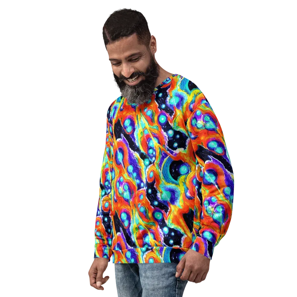 Astral Lava on Sweatshirt — Left Front