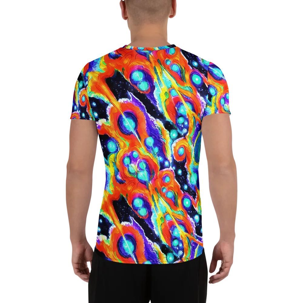 Astral Lava on Men's Athletic T-Shirt — Back