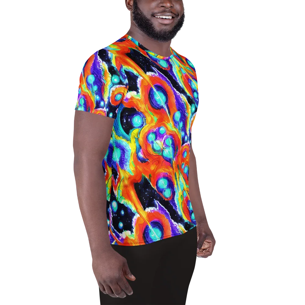 Astral Lava on Men's Athletic T-Shirt — Right