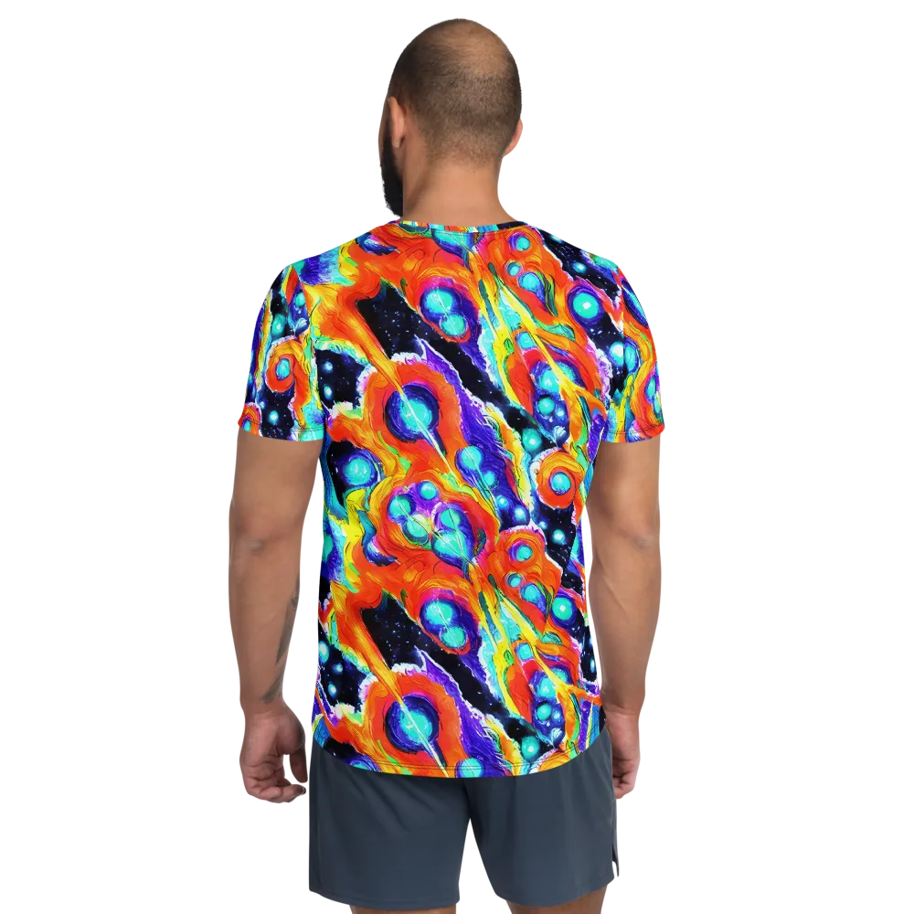 Astral Lava on Men's Athletic T-Shirt — Back