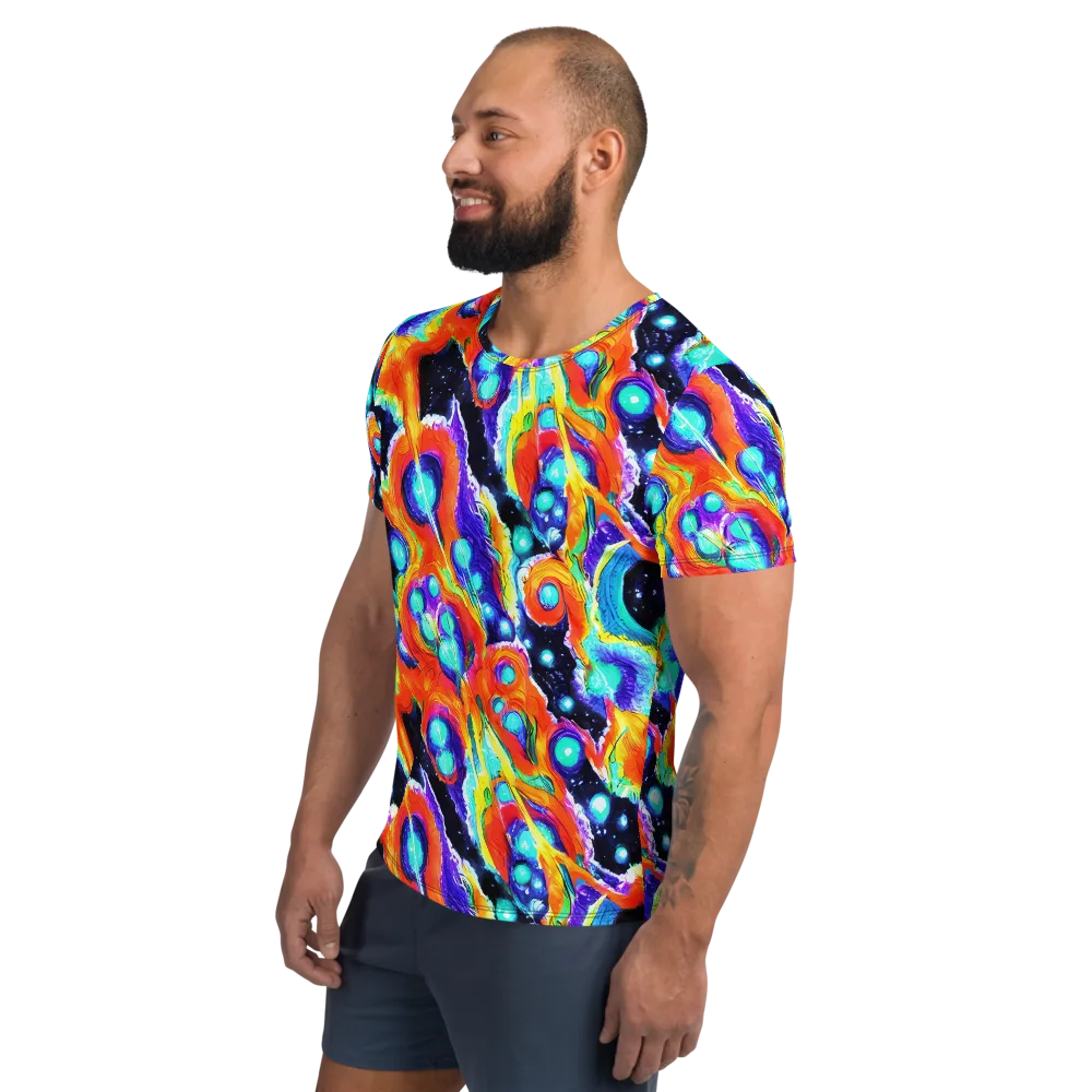 Astral Lava on Men's Athletic T-Shirt — Left