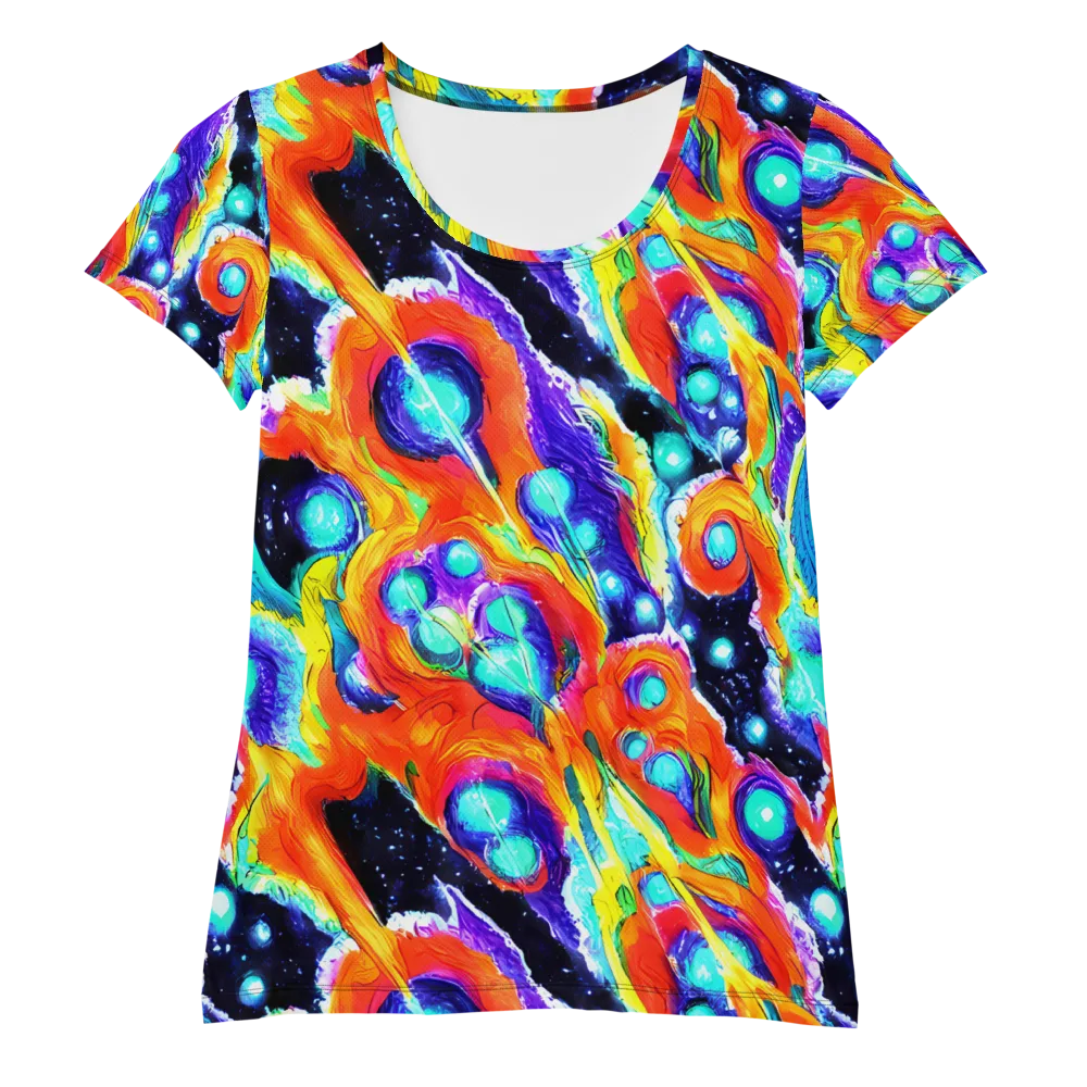 Astral Lava on Women's Athletic T-Shirt — Front
