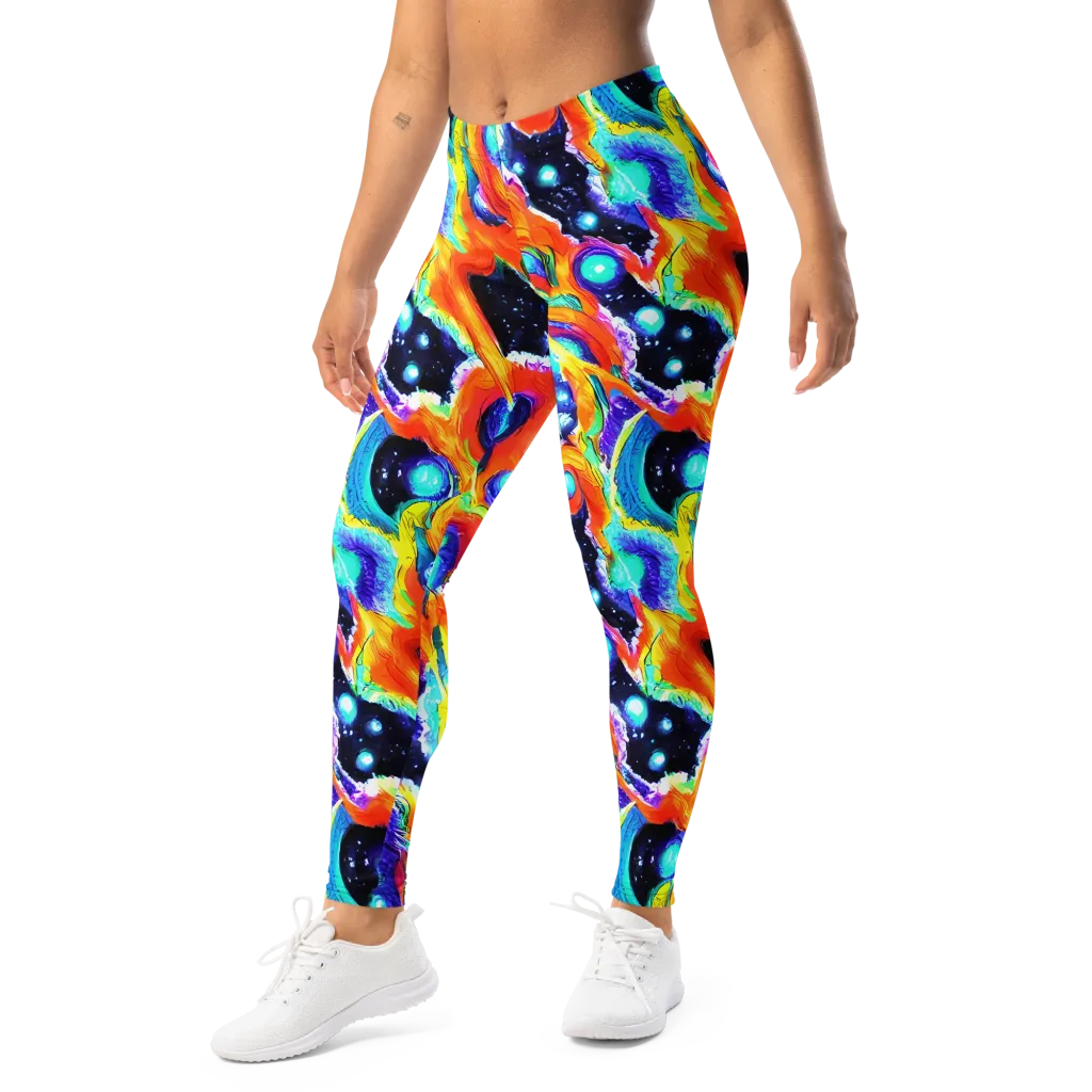 Astral Lava on Leggings — Left Front