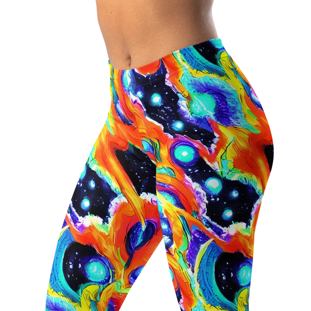 Astral Lava on Leggings — Left Front