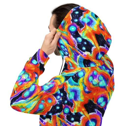 Astral Lava on a Hoodie