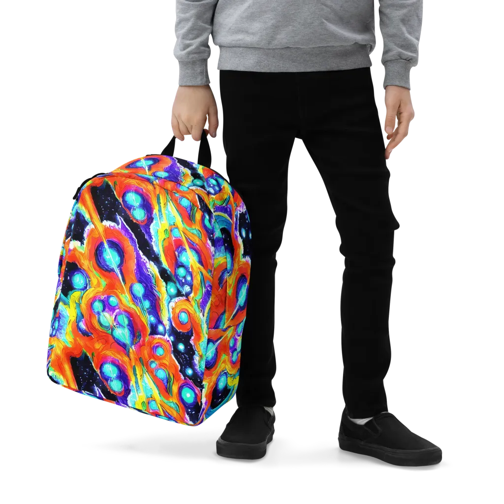 Astral Lava on Minimalist Backpack — Zoomed-in