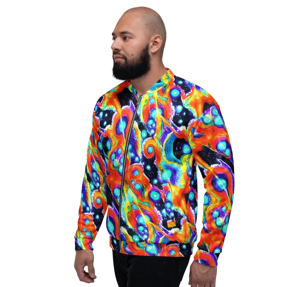 Astral Lava on Bomber Jacket — Left