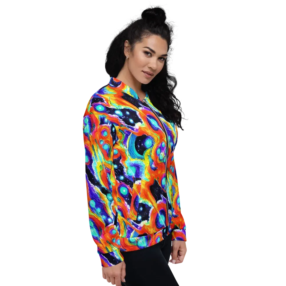 Astral Lava on Bomber Jacket — Right
