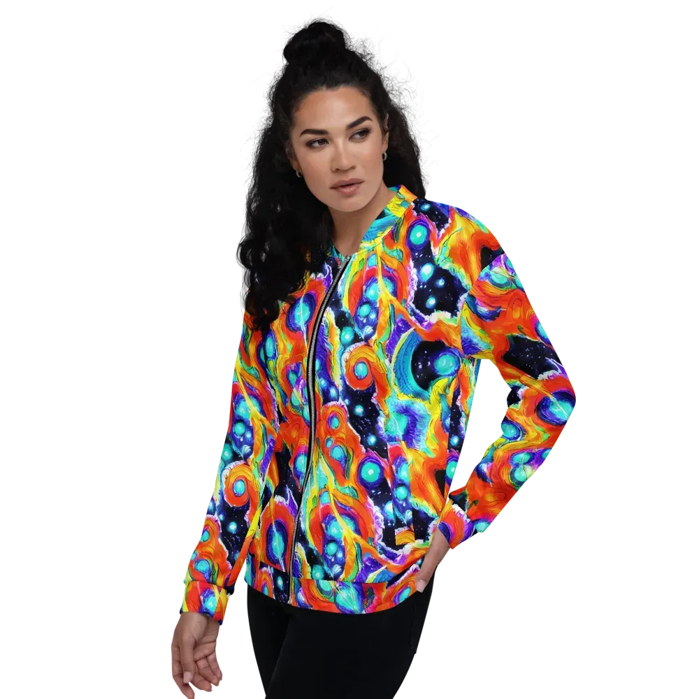 Astral Lava on Bomber Jacket — Left