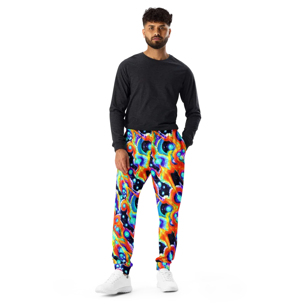 Astral Lava on Men's Joggers — Front