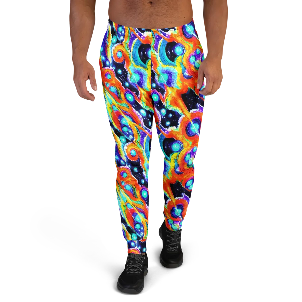 Astral Lava on Men's Joggers — Front