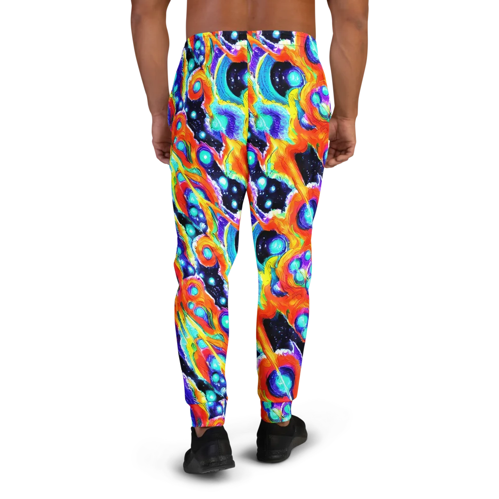 Astral Lava on Men's Joggers — Back