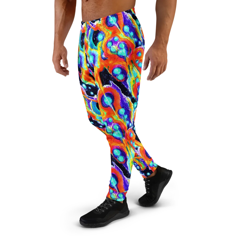 Astral Lava on Men's Joggers — Left