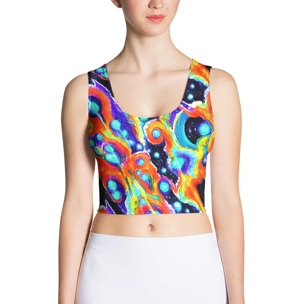 Astral Lava on Crop Top — Front