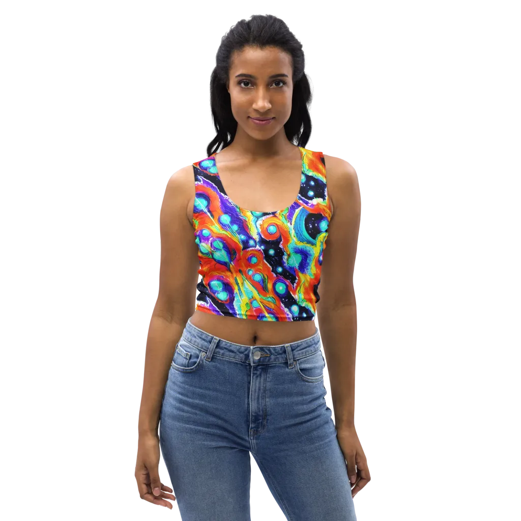 Astral Lava on Crop Top — Front