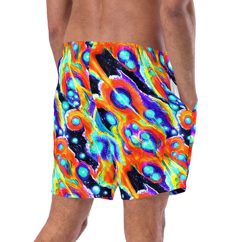 Astral Lava on Swim Trunks — Right Back