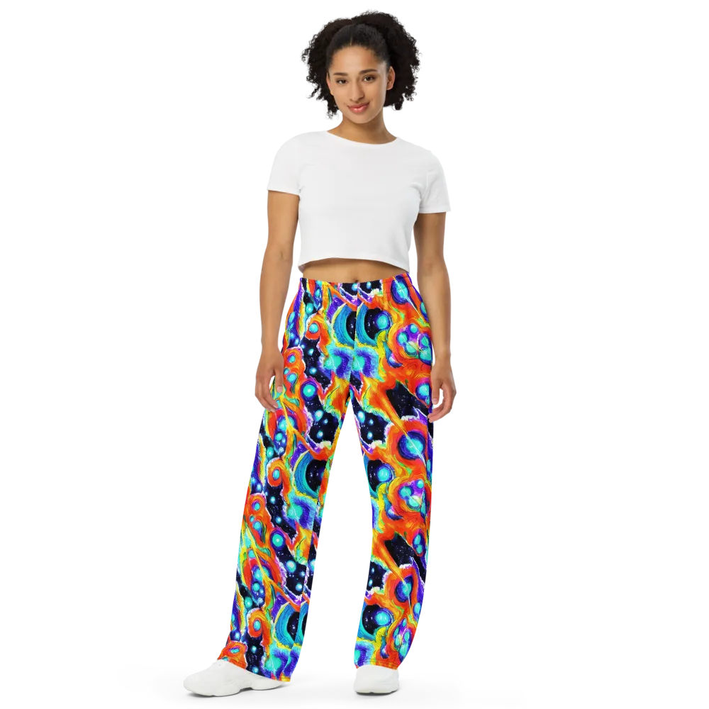 Astral Lava on Wide-Leg Pants — Front