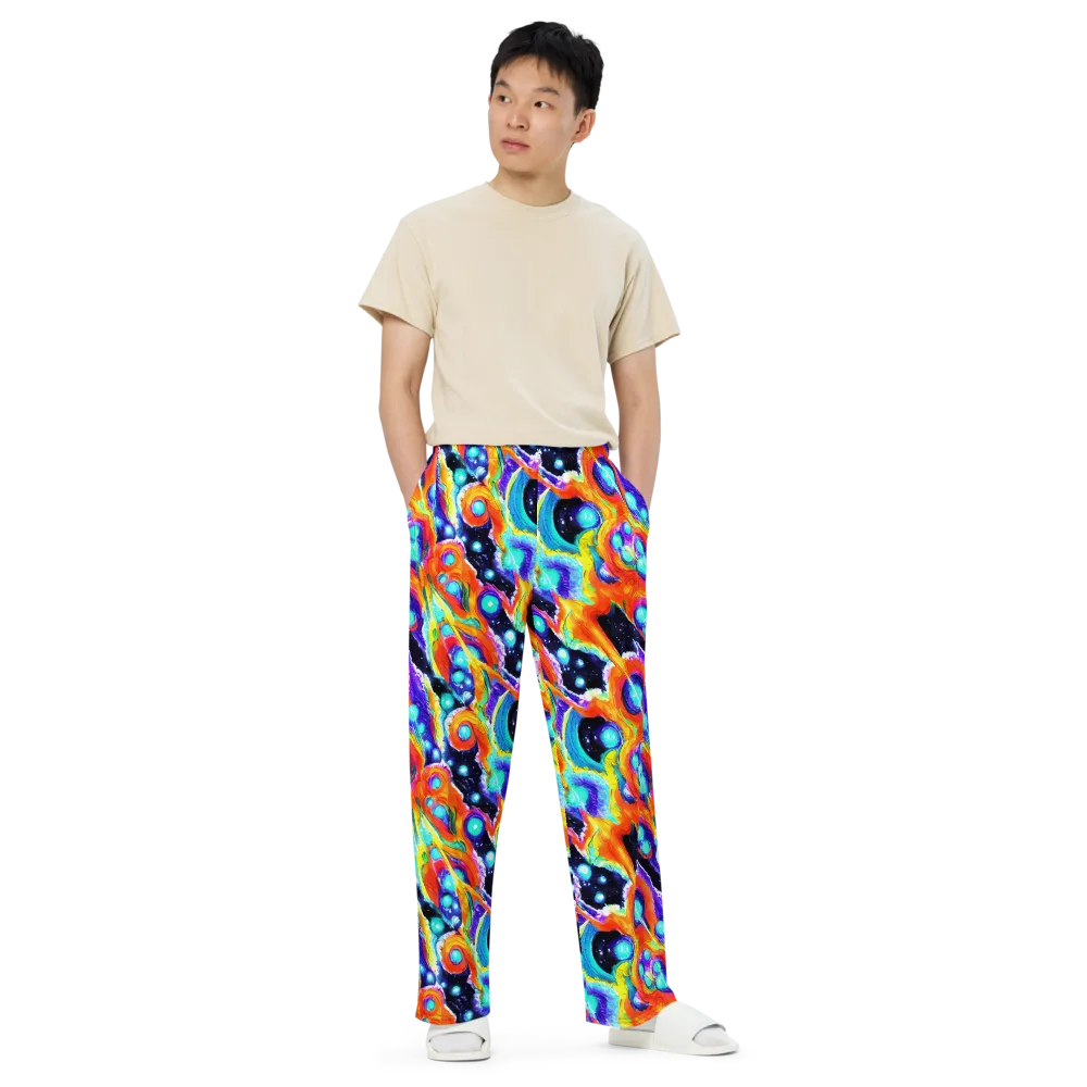 Astral Lava on Wide-Leg Pants — Front
