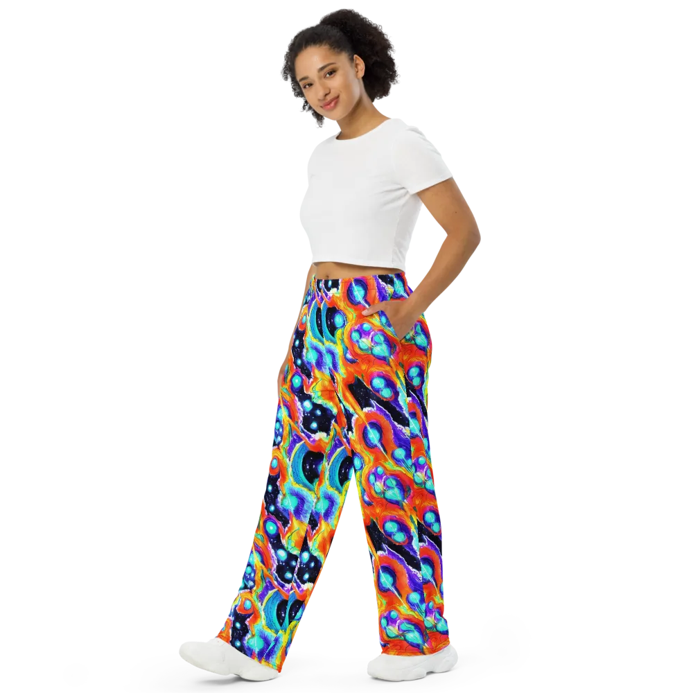 Astral Lava on Wide-Leg Pants — Left Front