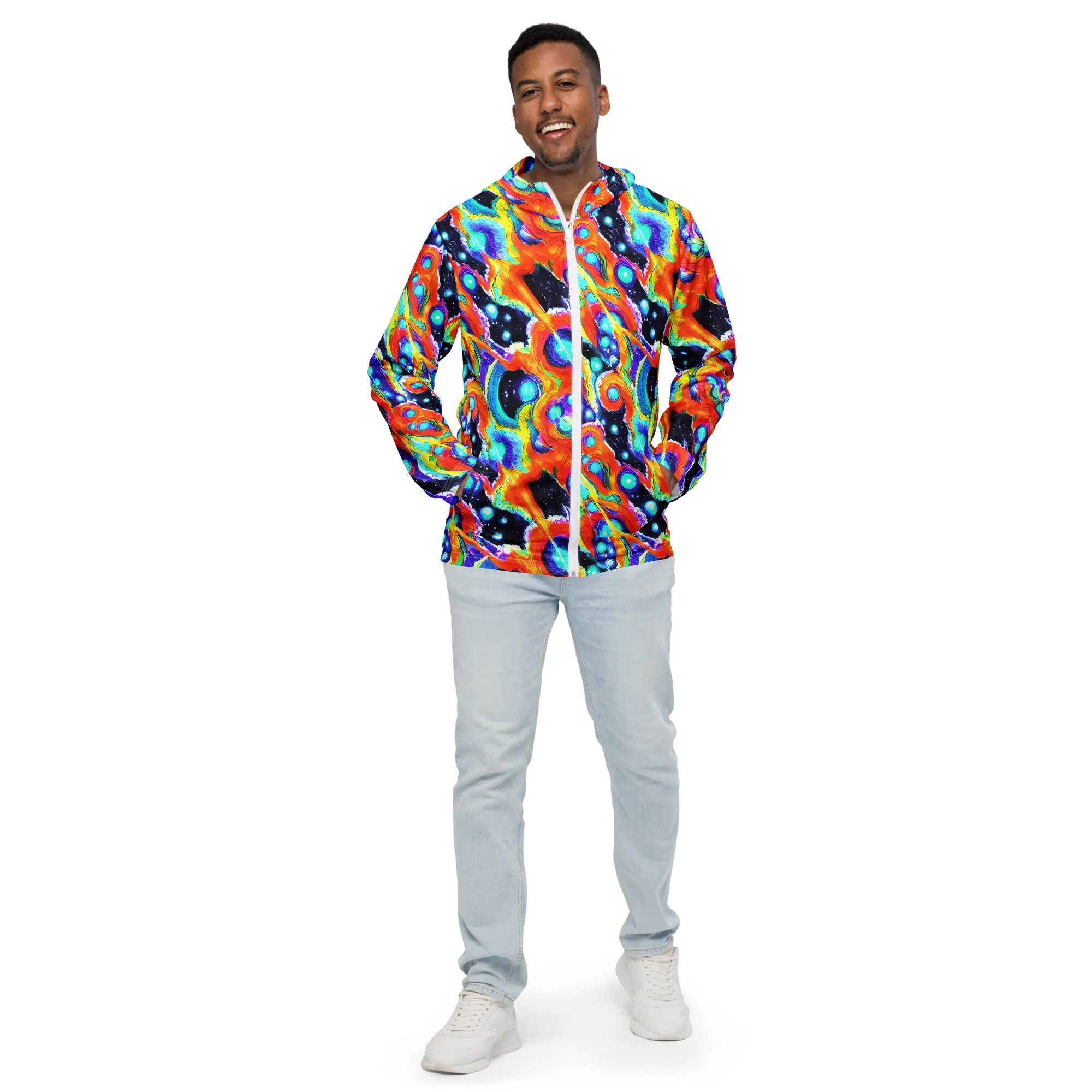 Astral Lava on Men's Windbreaker — Front