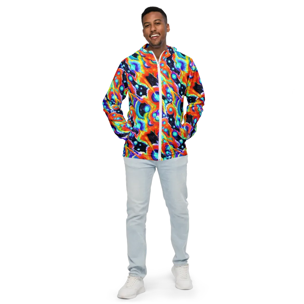 Astral Lava on Men's Windbreaker — Front