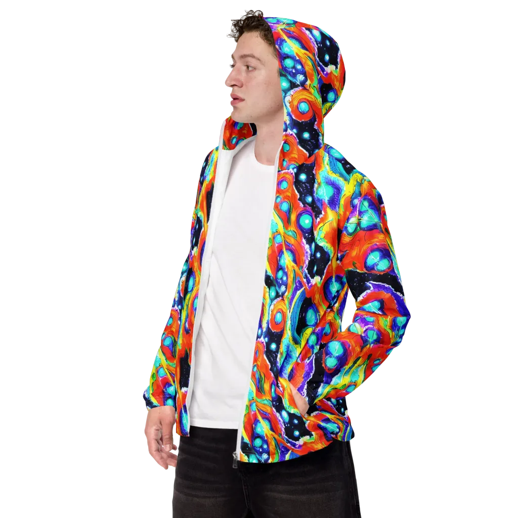 Astral Lava on Men's Windbreaker — Left Front