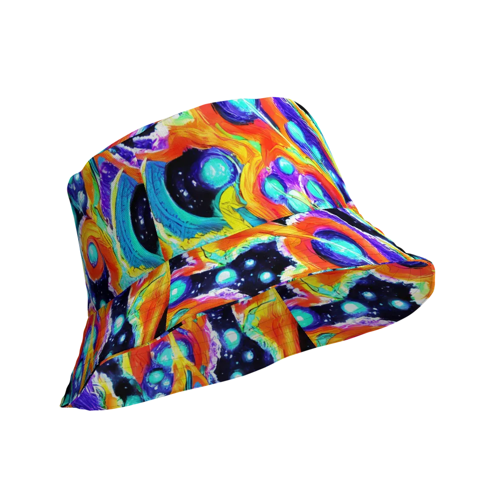 Astral Lava on Reversible Bucket Hat — Product details Outside
