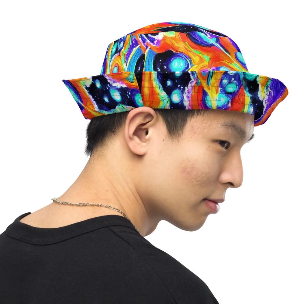 Astral Lava on Reversible Bucket Hat — Right Outside