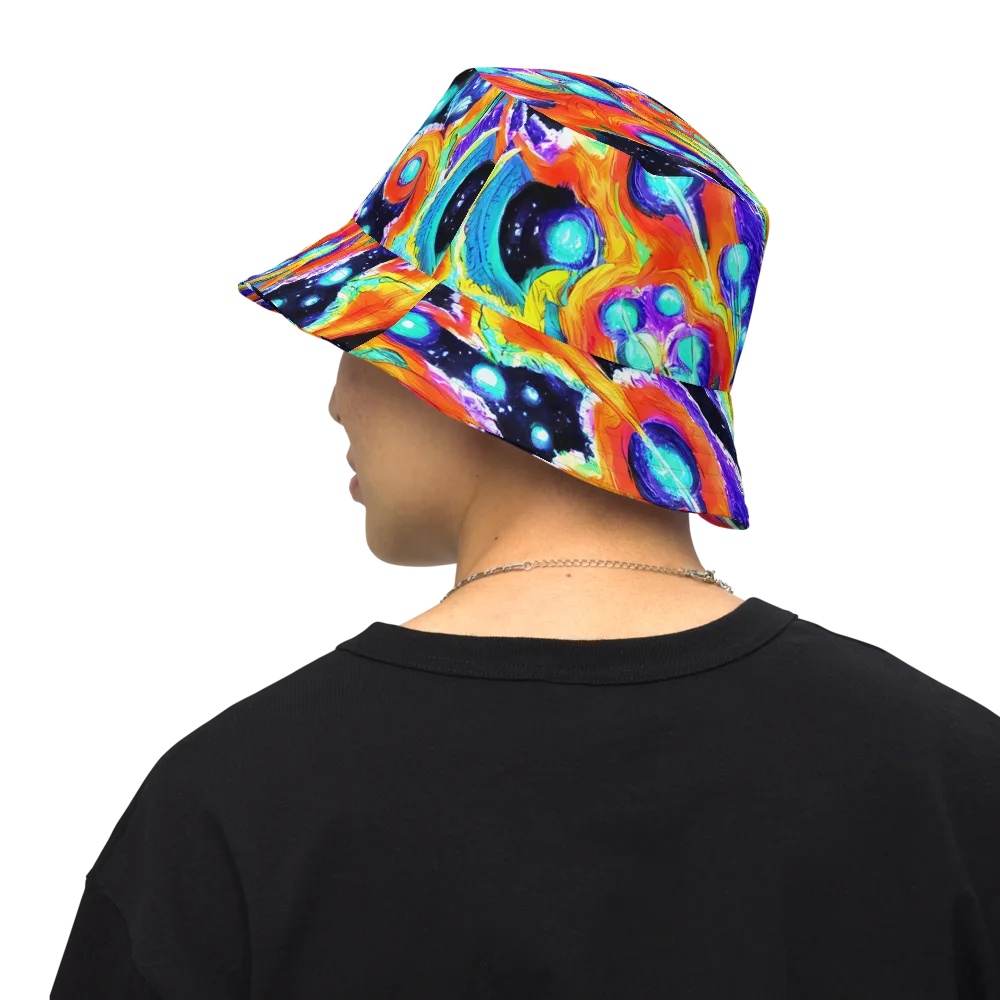 Astral Lava on Reversible Bucket Hat — Back Inside