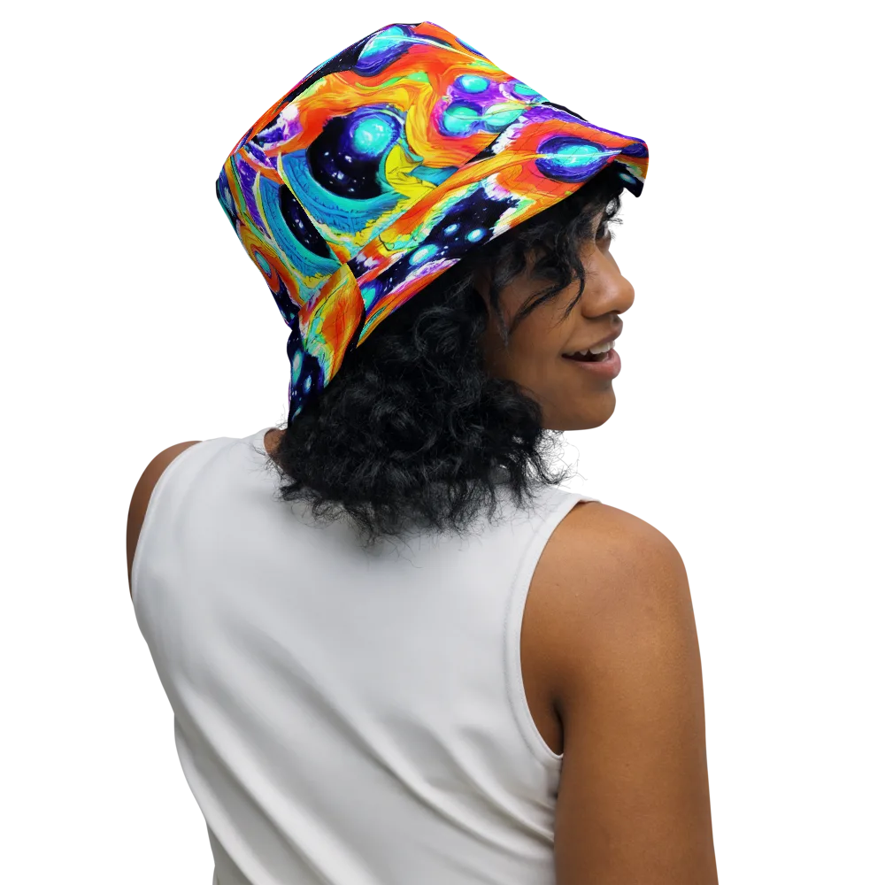 Astral Lava on Reversible Bucket Hat — Right Outside